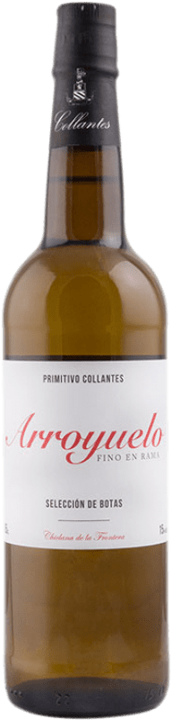 27,95 € Free Shipping | Fortified wine Primitivo Collantes Fino Arroyuelo en Rama D.O. Jerez-Xérès-Sherry Andalusia Spain Palomino Fino Bottle 75 cl