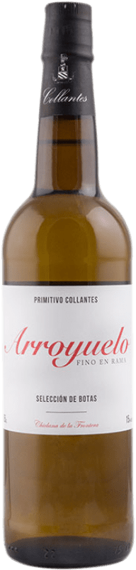 28,95 € Бесплатная доставка | Крепленое вино Primitivo Collantes Fino Arroyuelo en Rama D.O. Jerez-Xérès-Sherry Андалусия Испания Palomino Fino бутылка 75 cl