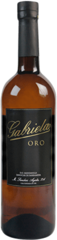 21,95 € Free Shipping | Fortified wine Sánchez Ayala Gabriela Oro D.O. Manzanilla-Sanlúcar de Barrameda Andalusia Spain Palomino Fino Bottle 75 cl