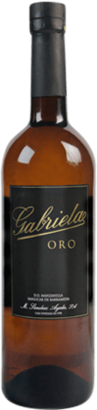 22,95 € 免费送货 | 强化酒 Sánchez Ayala Gabriela Oro D.O. Manzanilla-Sanlúcar de Barrameda 安达卢西亚 西班牙 Palomino Fino 瓶子 75 cl