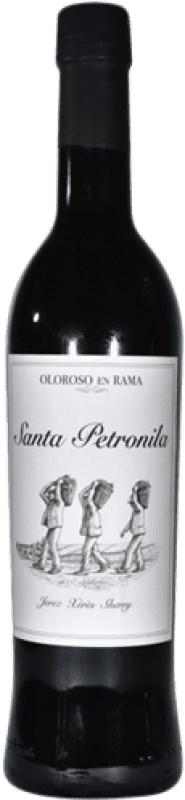 29,95 € Kostenloser Versand | Verstärkter Wein Santa Petronila Oloroso en Rama D.O. Jerez-Xérès-Sherry Andalusien Spanien Palomino Fino Medium Flasche 50 cl