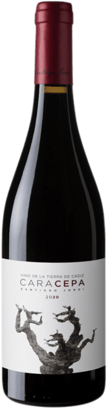 13,95 € Free Shipping | Red wine Santiago Jordi Cara Cepa Oak I.G.P. Vino de la Tierra de Cádiz Andalusia Spain Syrah, Petit Verdot, Tintilla de Rota Bottle 75 cl