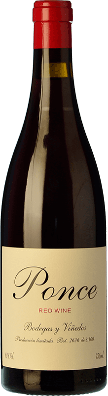 57,95 € Бесплатная доставка | Красное вино Ponce D.O. Manchuela Кастилья-Ла-Манча Испания Bobal, Moravia Agria бутылка 75 cl