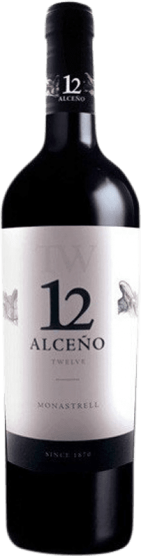 13,95 € 免费送货 | 红酒 Alceño Monastrell 12 D.O. Jumilla 穆尔西亚地区 西班牙 Syrah, Monastrell 瓶子 75 cl