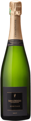 48,95 € Kostenloser Versand | Weißer Sekt Yannick Prévoteau Héritage A.O.C. Champagne Champagner Frankreich Pinot Schwarz, Chardonnay, Pinot Meunier Flasche 75 cl
