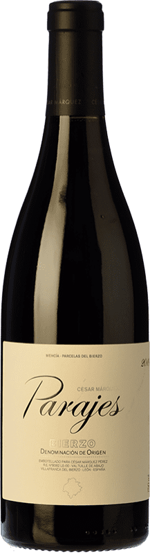 16,95 € Envoi gratuit | Vin Rouge César Márquez Parajes D.O. Bierzo Castille et Leon Espagne Garnacha — Grenache, Mencía Bouteille 75 cl