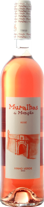 11,95 € 免费送货 | 玫瑰酒 Regional de Monçao Muralhas de Monçao Rosé I.G. Vinho Verde Vinho Verde 葡萄牙 Pedral, Albariño 瓶子 75 cl