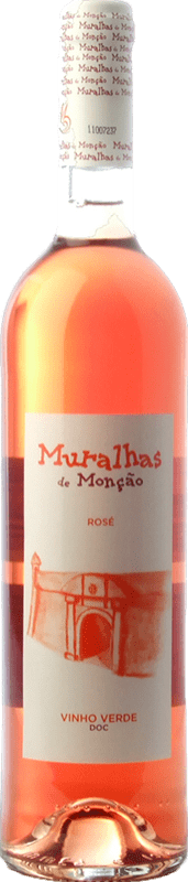 10,95 € Envio grátis | Vinho rosé Regional de Monçao Muralhas de Monçao Rosé I.G. Vinho Verde Vinho Verde Portugal Pedral, Albariño Garrafa 75 cl
