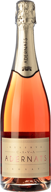 15,95 € Envío gratis | Espumoso rosado Adernats Rosat Brut Reserva D.O. Cava España Trepat Botella 75 cl