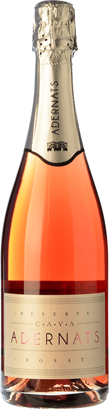 11,95 € Free Shipping | Rosé Sparkling Wine Adernats Brut Reserve — Aged D.O. Cava Spain Trepat Bottle 75 cl