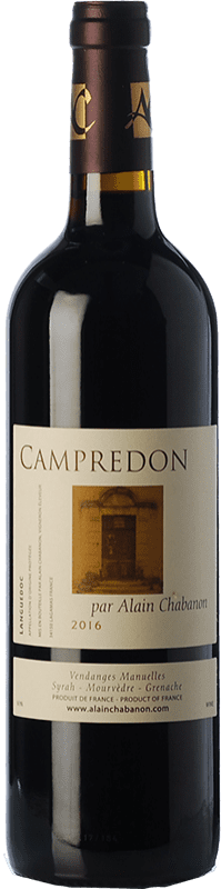 23,95 € Envío gratis | Vino tinto Alain Chabanon Campredon Joven I.G.P. Vin de Pays Languedoc Languedoc Francia Syrah, Garnacha, Monastrell Botella 75 cl