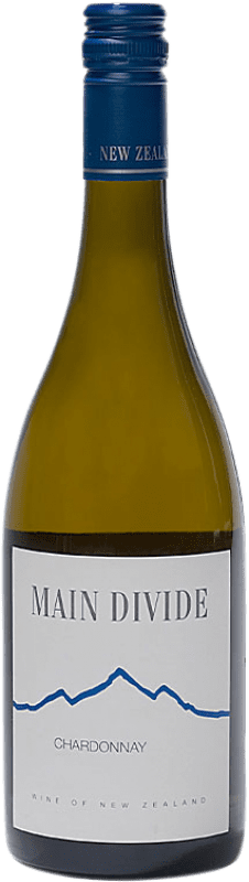 38,95 € Envio grátis | Vinho Branco Main Divide I.G. Waipara Valley Canterbury Nova Zelândia Chardonnay Eco — Biológico 75 cl