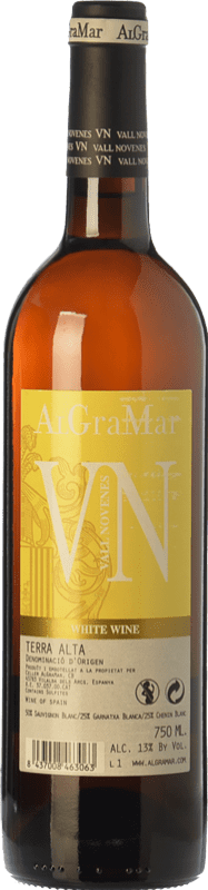 6,95 € Free Shipping | White wine Algramar Vall Novenes Blanc D.O. Terra Alta Catalonia Spain Grenache White, Sauvignon White, Chenin White Bottle 75 cl
