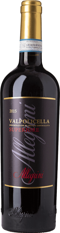 17,95 € Free Shipping | Red wine Allegrini Superiore D.O.C. Valpolicella Veneto Italy Corvina, Rondinella, Oseleta Bottle 75 cl