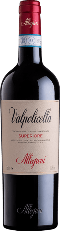 22,95 € Бесплатная доставка | Красное вино Allegrini Superiore D.O.C. Valpolicella Венето Италия Corvina, Rondinella, Oseleta бутылка 75 cl