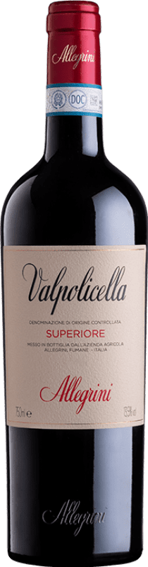 16,95 € Free Shipping | Red Wine Allegrini Superior D.O.C. Valpolicella Veneto Italy Corvina, Rondinella, Oseleta 75 cl