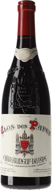 143,95 € Envío gratis | Vino tinto Clos des Papes Rouge A.O.C. Châteauneuf-du-Pape Rhône Francia Syrah, Garnacha Tintorera, Mourvèdre Botella 75 cl