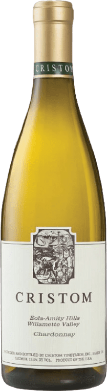67,95 € Envío gratis | Vino blanco Cristom Estate Eola-Amity Hills I.G. Villamette Valley Oregón Estados Unidos Chardonnay Botella 75 cl