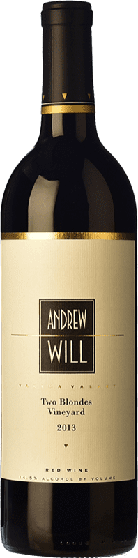 99,95 € Бесплатная доставка | Красное вино Andrew Will Two Blondes Crianza — Крианса Yakima Valley Соединенные Штаты Merlot — Мерло, Cabernet Sauvignon — Каберне Совиньон, Cabernet Franc — Каберне Фран, Malbec — Мальбек 75 cl