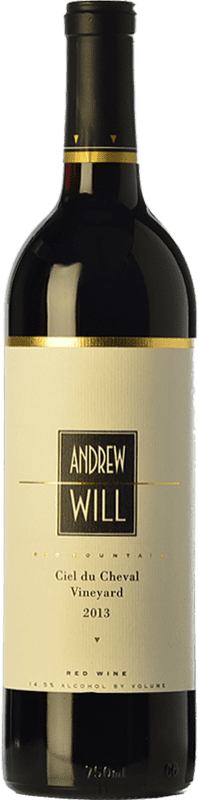 109,95 € Envío gratis | Vino tinto Andrew Will Ciel du Cheval Crianza Estados Unidos Merlot, Cabernet Franc Botella 75 cl