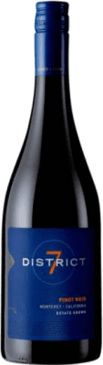 19,95 € Envio grátis | Vinho tinto District 7 I.G. Monterey California Estados Unidos Pinot Preto Garrafa 75 cl