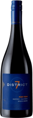15,95 € Envoi gratuit | Vin Rouge District 7 I.G. Monterey Californie États Unis Pinot Noir Eco — Biologique 75 cl