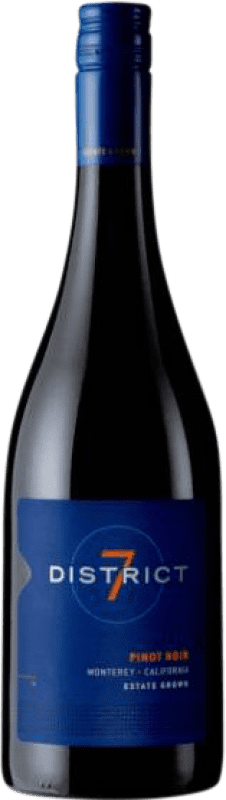19,95 € 免费送货 | 红酒 District 7 I.G. Monterey 加州 美国 Pinot Black 瓶子 75 cl