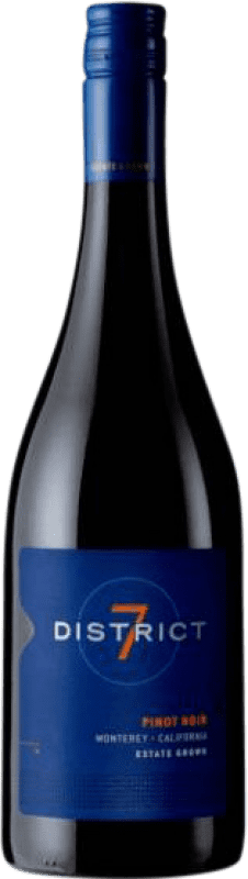 15,95 € Free Shipping | Red wine District 7 I.G. Monterey California United States Pinot Black Bottle 75 cl