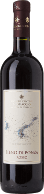29,95 € Бесплатная доставка | Красное вино Migliaccio Fieno di Ponza Rosso I.G.T. Lazio Лацио Италия Aglianico, Piedirosso бутылка 75 cl