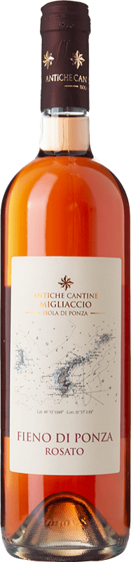 26,95 € Spedizione Gratuita | Vino Rosato Migliaccio Fieno di Ponza I.G.T. Lazio Lazio Italia Aglianico, Piedirosso 75 cl