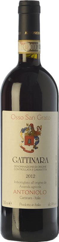 83,95 € Бесплатная доставка | Красное вино Antoniolo Osso San Grato D.O.C.G. Gattinara Пьемонте Италия Nebbiolo бутылка 75 cl