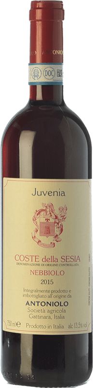 19,95 € Envio grátis | Vinho tinto Antoniolo Juvenia D.O.C. Coste della Sesia Piemonte Itália Nebbiolo Garrafa 75 cl