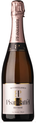 22,95 € Spedizione Gratuita | Spumante Rosato Antonio Pisante Pisan-Battèl Brut Classico, Rosé — Rosato I.G.T. Puglia Puglia Italia Pinot Nero Bottiglia 75 cl