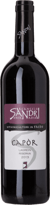 21,95 € Envío gratis | Vino tinto Arcangelo Sandri Capòr Reserva D.O.C. Trentino Trentino-Alto Adige Italia Lagrein Botella 75 cl