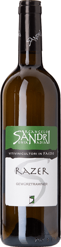 12,95 € Бесплатная доставка | Белое вино Arcangelo Sandri Razer D.O.C. Trentino Трентино-Альто-Адидже Италия Gewürztraminer бутылка 75 cl