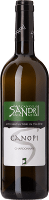 13,95 € Spedizione Gratuita | Vino bianco Arcangelo Sandri Canopi D.O.C. Trentino Trentino-Alto Adige Italia Chardonnay Bottiglia 75 cl