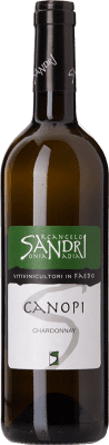 13,95 € Free Shipping | White Wine Arcangelo Sandri Canopi D.O.C. Trentino Trentino-Alto Adige Italy Chardonnay Bottle 75 cl