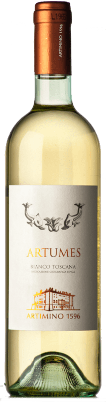 13,95 € Бесплатная доставка | Белое вино Artimino Bianco Artumes I.G.T. Toscana Тоскана Италия Trebbiano, Chardonnay, Riesling, Sauvignon бутылка 75 cl