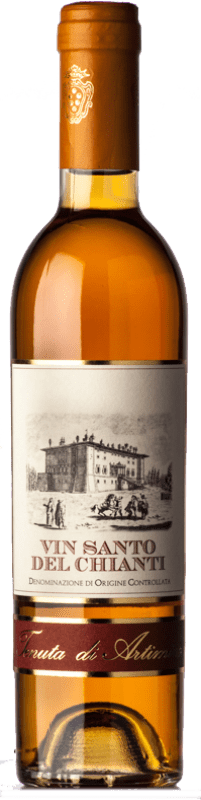 33,95 € Kostenloser Versand | Süßer Wein Artimino D.O.C. Vin Santo del Chianti Toskana Italien Malvasía, Trebbiano Toscano Halbe Flasche 37 cl