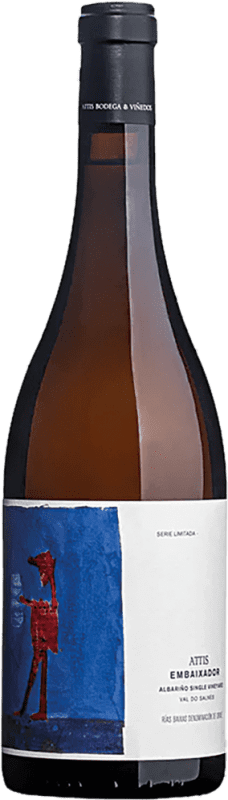 47,95 € Envio grátis | Vinho Branco Attis Embaixador Crianza D.O. Rías Baixas Galiza Espanha Albariño — Albarinho Garrafa 75 cl