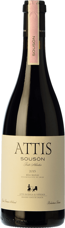 34,95 € Бесплатная доставка | Красное вино Attis старения D.O. Rías Baixas Галисия Испания Sousón бутылка 75 cl