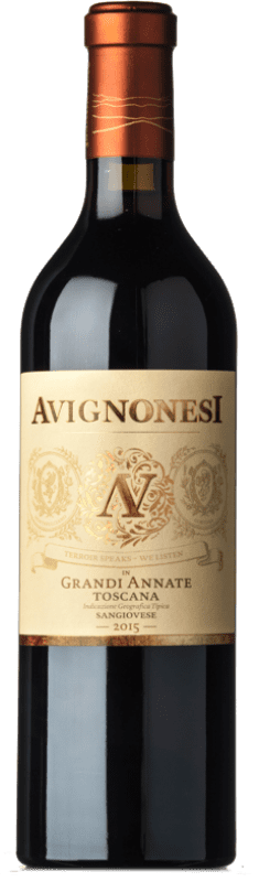 72,95 € Kostenloser Versand | Rotwein Avignonesi Grandi Annate I.G.T. Toscana Toskana Italien Sangiovese Flasche 75 cl