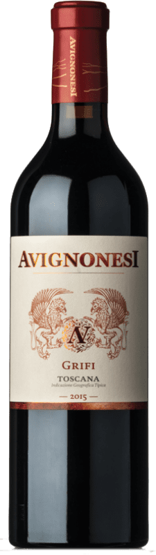 46,95 € Бесплатная доставка | Красное вино Avignonesi Rosso Grifi I.G.T. Toscana Тоскана Италия Cabernet Sauvignon, Sangiovese бутылка 75 cl