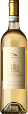 21,95 € Envío gratis | Vino blanco Gini Classico D.O.C. Soave Veneto Italia Garganega Botella 75 cl
