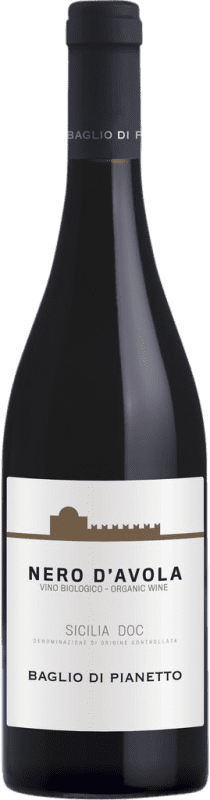 10,95 € Envoi gratuit | Vin Rouge Baglio di Pianetto D.O.C. Sicilia Sicile Italie Nero d'Avola Eco Biologique Bouteille 75 cl