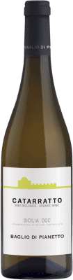 9,95 € Spedizione Gratuita | Vino bianco Baglio di Pianetto D.O.C. Sicilia Sicilia Italia Catarratto Bottiglia 75 cl