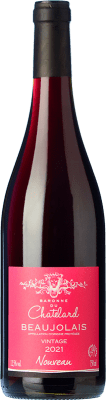 7,95 € Spedizione Gratuita | Vino rosso Baronne du Chatelard Nouveau Giovane A.O.C. Beaujolais Beaujolais Francia Gamay Bottiglia 75 cl