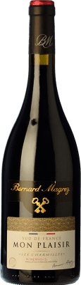12,95 € Бесплатная доставка | Красное вино Bernard Magrez Mon Plaisir молодое A.O.C. Minervois Лангедок Франция Syrah — Сира, Garnacha — Гренаш, Cariñena — Кариньян, Mourvèdre — Мурведр 75 cl