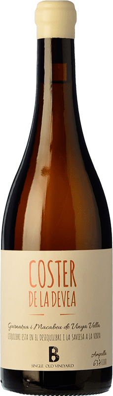 43,95 € Envio grátis | Vinho Branco Bernaví Coster de la Devea Crianza D.O. Terra Alta Catalunha Espanha Garnacha — Grenache, Macabeo Garrafa 75 cl