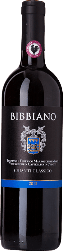 15,95 € Envio grátis | Vinho tinto Bibbiano D.O.C.G. Chianti Classico Tuscany Itália Sangiovese Garrafa 75 cl